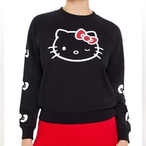 Forever 21 Brand New Hello Kitty Bow Graphic Pullover Size Small